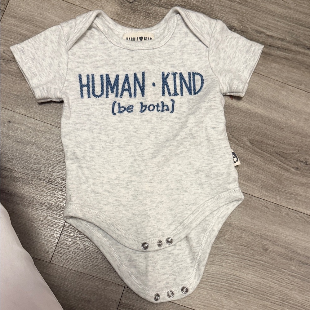 Light Gray Baby Bodysuit